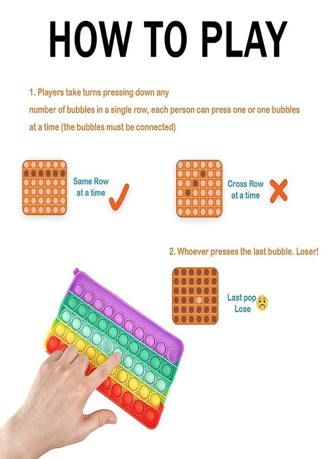 OANGO حقيبة أقلام رصاص أوانجو بوبيت، حقيبة تخزين أدوات مكتبية، لعبة بوب لتخفيف التوتر، حقيبة تخزين أدوات مكتبية، حقيبة مستحضرات تجميل للمكتب والمدرسة (مستطيلة) - Image 4